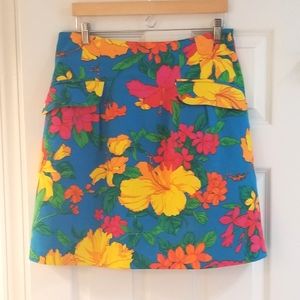 Nanette Lepore Kahlo Floral Print Skirt
